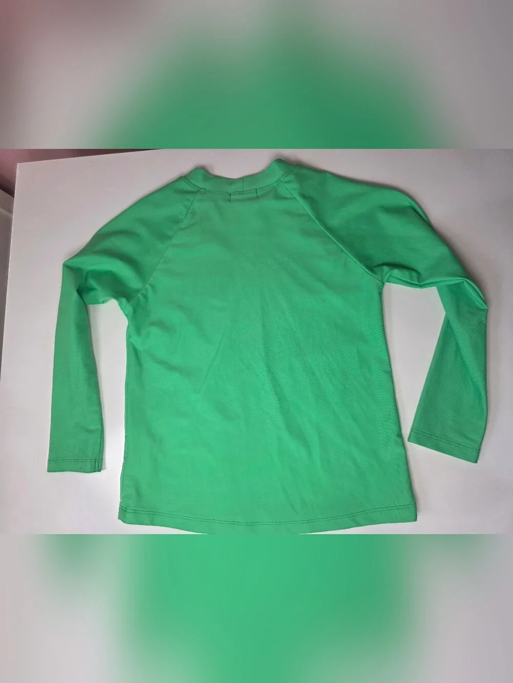 Pearl Street Swim Neon Green Long Sleeve Rash Guard Size 5/6